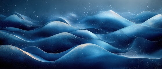 Obraz premium Oceanic Serenity, deep sea blue and turquoise waves create a refreshing gradient, evoking tranquility and depth in a coastal vista.