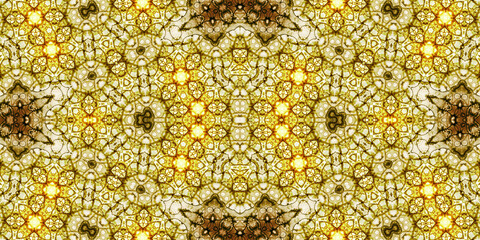 Seamless kaleidoscope pattern. The texture of the woven pattern. Endless pattern