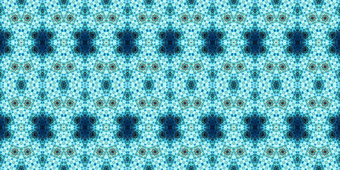 Seamless kaleidoscope pattern. The texture of the woven pattern. Endless pattern