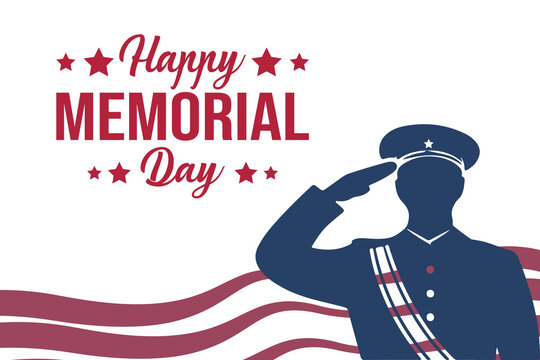 happy memorial day vector for greeting cards and more