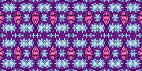 Seamless kaleidoscope pattern. The texture of the woven pattern. Endless pattern