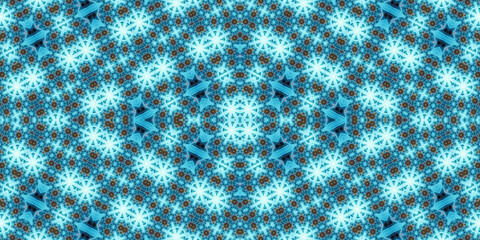 Seamless kaleidoscope pattern. The texture of the woven pattern. Endless pattern
