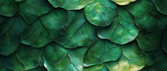 Obraz premium Intricate Green Leaf Veins, vibrant patterns, delicate textures, showcasing nature's design in stunning detail