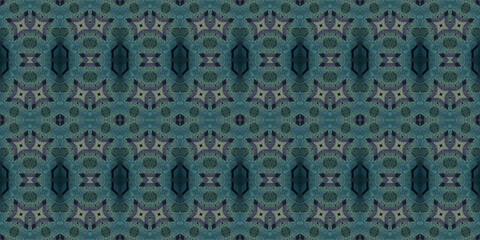 Seamless kaleidoscope pattern. The texture of the woven pattern. Endless pattern