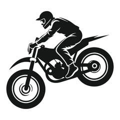 silhouette of a biker doing freestyle tricks