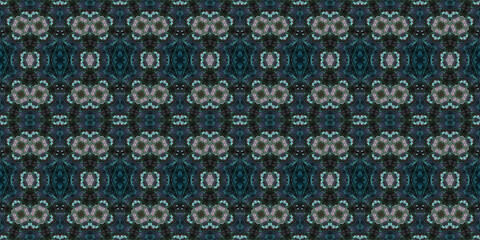 Seamless kaleidoscope pattern. The texture of the woven pattern. Endless pattern
