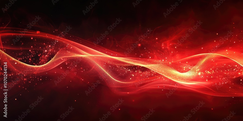 Poster red abstract ethereal background