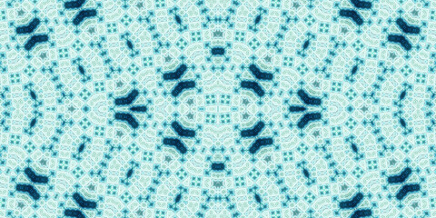 Seamless kaleidoscope pattern. The texture of the woven pattern. Endless pattern