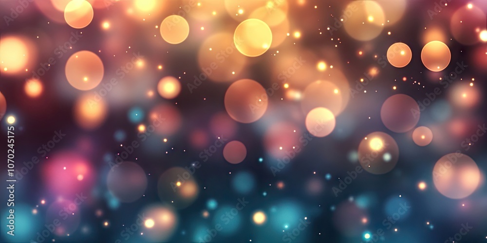 Leinwandbilder Abstract blur of lights with a bokeh effect background.