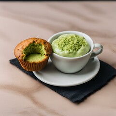 matcha cup cake