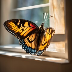 butterfly on the window