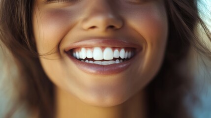 Obraz premium a person smiling really wide with white teeth