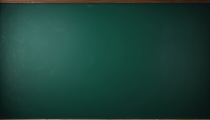 Blank chalkboard in a classroom ready for lessons to begin in the early morning hours
