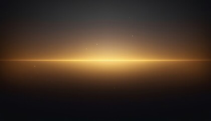 Golden horizon at twilight over calm waters reflecting soft light patterns