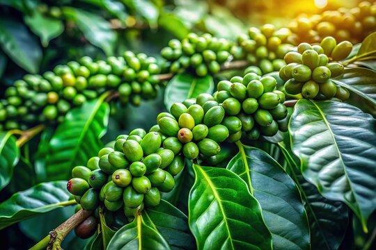 Experience the vibrant green of Yercaud's coffee beans.