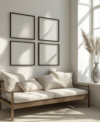 Modern Living Room Mockup.