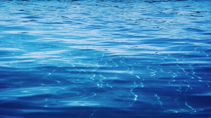 Obraz premium Tranquil Blue Water Surface with Gentle Ripples