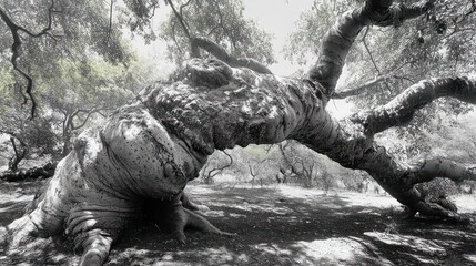 Fototapeta premium Ancient Tree in a Forest