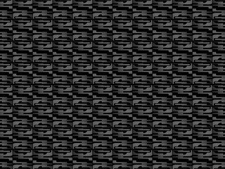 Abstract metallic carbon texture and chromium lines on sheet metal holes modern design background.