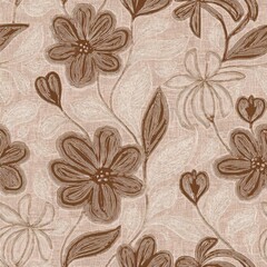 Vintage Floral Tapestry