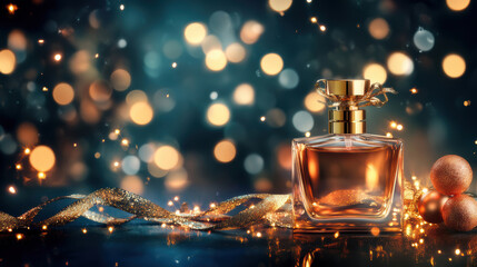 christmas candles on the background of the christmas tree