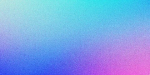 Abstract blue and purple gradient background, grainy noise texture gradient