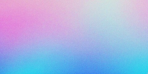Fototapeta premium Abstract blue and purple gradient background, grainy noise texture gradient