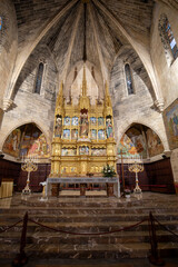 Sant Jaume cathedral in Alcudia, Roman Catholic church, Alcudia. Balearic Islands Spain.