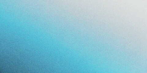 Abstract lake blue gradient background, grainy noise texture gradient