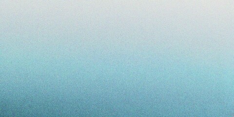 Abstract lake blue gradient background, grainy noise texture gradient