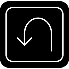 Arrow Hook Down Icon