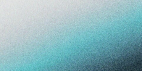 Abstract lake blue gradient background, grainy noise texture gradient