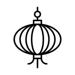 Lantern line icon