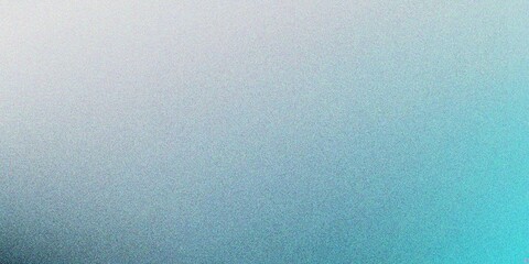 Abstract lake blue gradient background, grainy noise texture gradient