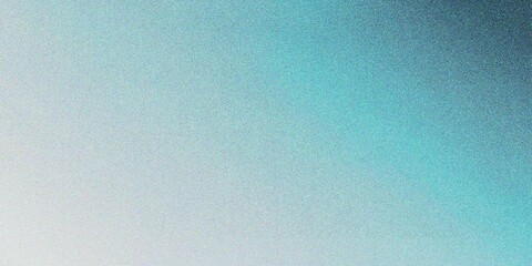 Abstract lake blue gradient background, grainy noise texture gradient