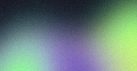 Dark color spots grainy backdrop design. Abstract glowing blue green color dark noisy gradient, color flow shaped, noise texture, vibrant, teal, website header design, banner, poster