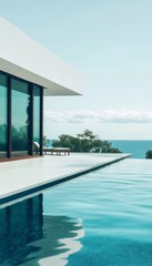 Luxurious Modern Villa with Breathtaking Infinity Pool Overlooking Scenic Ocean Views