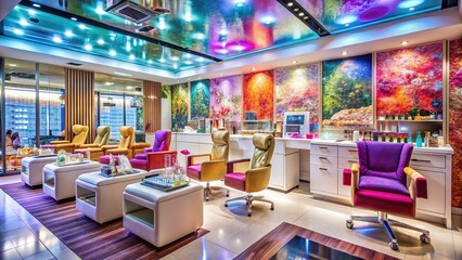 Fototapeta premium Indulge in the artistry of our chic manicures and pedicures.