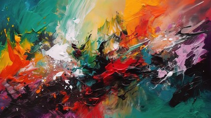 Abstract Colorful Swirl Artwork