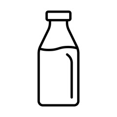 Bottle line icon