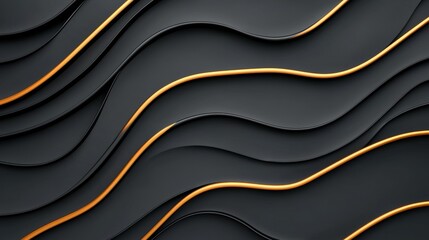 Modern dark striped metallic designs featuring burnt orange luminance