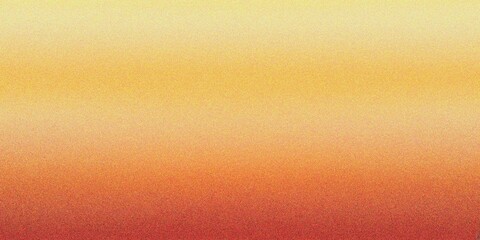 Abstract yellow and orange gradient background, grainy noise texture gradient