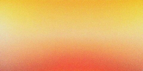 Fototapeta premium Abstract yellow and orange gradient background, grainy noise texture gradient