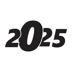 2025 . New Year logo collection. 2025 number design template.  Vector illustration  .  EPS 10
