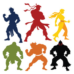  ster silhouette set with white background © Jomir
