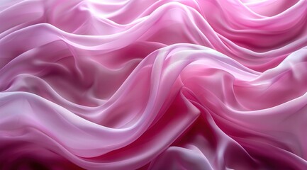 Obraz premium Abstract pastel pink soft fabric wavy folds