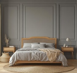 Cozy Bedroom Interior.