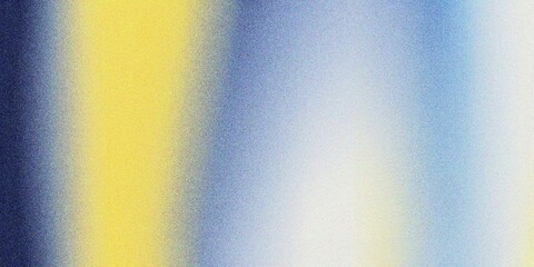 Abstract yellow and blue gradient background, grainy noise texture gradient