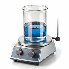 A magnetic stirrer with a rotating magnetic field,