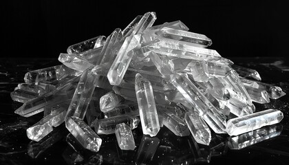 Crystal meth, pile of methamphetamine shards